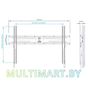 Кронштейн Kromax FLAT-1 картинка 4
